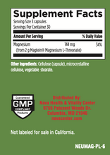 Load image into Gallery viewer, Neuro Magnesium (90ct)